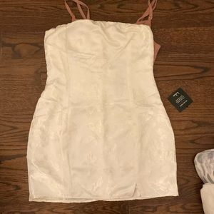 Strapless mini dress